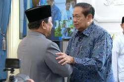 Momen Prabowo Halalbihalal dengan SBY dan AHY Sekeluarga di Istana