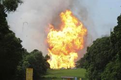 Dahsyatnya Ledakan Pipa Gas Petronas serasa Gempa Bumi, Suhu Capai 1.000 Derajat Celsius