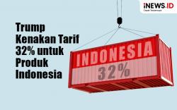 Infografis Trump Kenakan Tarif 32 Persen untuk Produk Indonesia
