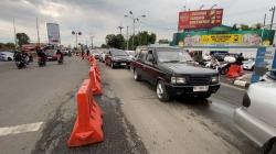 Jalur Kediri ke Surabaya Ditutup untuk Atasi Kemacetan di Simpang Tiga Mengkreng<