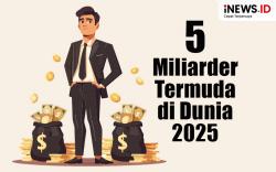 Infografis 5 Miliarder Termuda di Dunia 2025