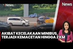 Tabrakan Beruntun 2 Mobil Pemudik di Tol Japek Picu Kemacetan hingga 2 Km