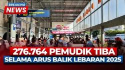 Total 276.764 Penumpang Arus Balik Telah Tiba di Stasiun Pasar Senen