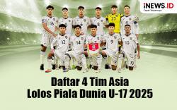 Infografis Daftar 4 Tim Asia Lolos Piala Dunia U-17 2025