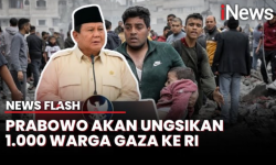 RI Bersedia Evakuasi 1.000 Warga Gaza, Prabowo: Hanya Bersifat Sementara