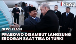 Tiba di Turki, Presiden Prabowo Disambut Pelukan Hangat Erdogan