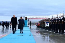 Presiden Prabowo Disambut Presiden Erdogan dan Pasukan Jajar Kehormatan Turki