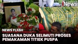 Suasana Pemakaman Jenazah Titiek Puspa di TPU Tanah Kusir