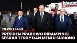 Detik-Detik Presiden Prabowo Tiba di Kairo Mesir