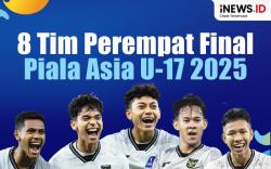 Infografis Daftar 8 Tim di Perempat Final Piala Asia U-17 2025