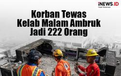 Infografis Korban Tewas Kelab Malam Ambruk Jadi 222 Orang
