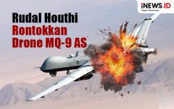 Infografis Rudal Houthi Rontokkan Drone MQ-9 AS