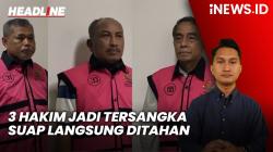 Headline vozpublica.ID: 3 Hakim Jadi Tersangka Suap di Vonis Lepas Korupsi Ekspor CPO, Langsung Ditahan