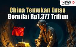 Infografis China Temukan Cadangan Emas Terbesar di Dunia Bernilai Rp1.377 Triliun