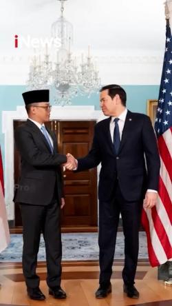 Menlu Sugiono Temui Menlu AS, Bahas Tarif Trump hingga Palestina