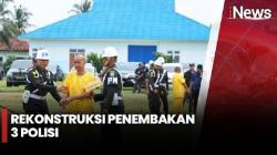 Penampakan Rekonstruksi Oknum TNI Tembak 3 Polisi di Way Kanan Lampung