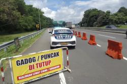 Jalur Puncak Satu Arah Menuju Jakarta, Akses Simpang Gadong Ditutup Sementara