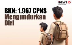 Infografis BKN Ungkap 1.967 CPNS Mengundurkan Diri