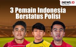 Infografis 3 Pemain Timnas Indonesia Berstatus Polisi