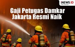 Infografis Gaji Petugas Damkar di Jakarta Naik Jadi Rp6,4 Juta per Bulan