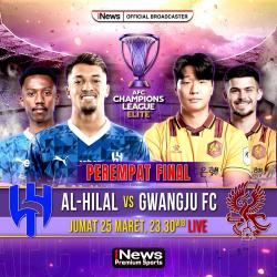Live iNews! Al Hilal Vs Gwangju di Perempat Final AFC Champions League Elite Malam Ini