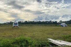 2 Helikopter Polri Cari Iptu Tomi Marbun, Hilang 4 Bulan saat Kejar KKB di Teluk Bintuni<