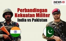 Infografis Perbandingan Kekuatan Militer India vs Pakistan
