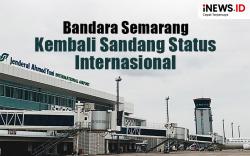 Infografis Bandara Semarang Kembali Sandang Status Internasional