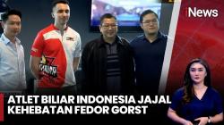 Disambut Hary Tanoesoedibjo, Fedor Gorst Kagum dengan Fasilitas Biliar di Indonesia