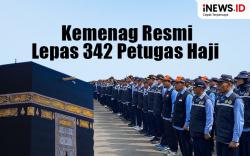 Infografis Kemenag Lepas 342 Petugas Haji ke Saudi