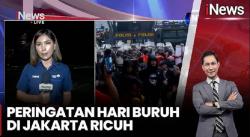 Situasi Peringatan Hari Buruh di Jakarta Ricuh