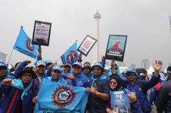 Ribuan Buruh Berbagai Elemen Peringati May Day 2025