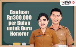 Infografis Prabowo akan Beri Rp300.000 per Bulan untuk Guru Honorer