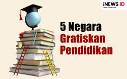 Infografis 5 Negara Gratiskan Pendidikan termasuk Pelajar Asing