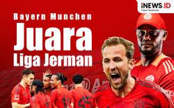 Infografis Bayern Munchen Juara Liga Jerman 2024-2025