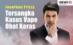 Infografis Jonathan Frizzy Ditetapkan Tersangka Kasus Vape Obat Keras