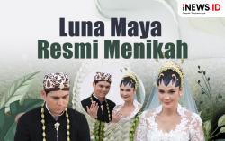 Infografis Luna Maya dan Maxime Bouttier Resmi Menikah