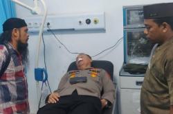 Kapolsek Belawan Diserang saat Redam Tawuran, Luka di Wajah Kena Lemparan Batu<