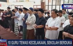 Wali Murid Salat Gaib Doakan 10 Guru SDIT Korban Kecelakaan di Purworejo