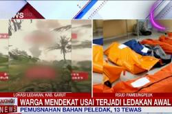 Kondisi 13 Jenazah Korban Ledakan Amunisi di Garut, Beberapa di Antaranya Tak Utuh