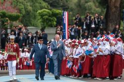 Presiden Prabowo Menyambut Hangat PM Australia Anthony Albanese