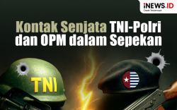 Infografis Rentetan Kontak Senjata TNI-Polri dan OPM Terjadi dalam Sepekan