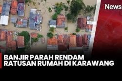 Penampakan Banjir Besar di Karawang, 832 Warga Terdampak