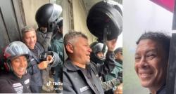 Viral The Dudas Minus One Kehujanan Neduh Depan Toko saat Touring di Malang, Warga Auto Heboh