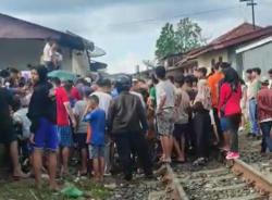 Kecelakaan Maut di Pematangsiantar, Pemotor Tewas Tertabrak KA Siantar Expres<