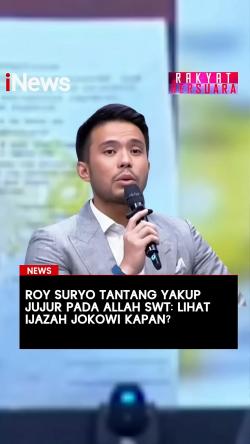 Roy Suryo Tantang Yakup Jujur: Lihat Ijazah Jokowi, Kapan?