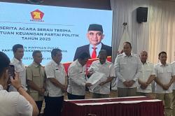Gerindra Dapat Dana Bantuan Parpol Rp20 Miliar, Meningkat dari 2024