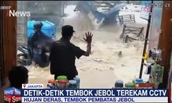 Viral Tembok Beton di Pasar Minggu Jebol saat Hujan, Ini Penyebabnya