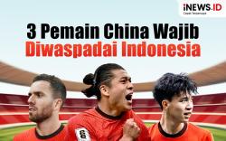 Infografis 3 Pemain China Wajib Diwaspadai Timnas Indonesia