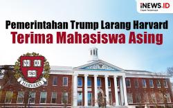 Infografis Pemerintahan Trump Larang Universitas Harvard Terima Mahasiswa Asing